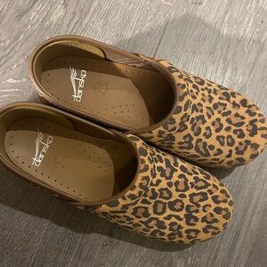 Dansko The Professional Clog in Leopard Suede